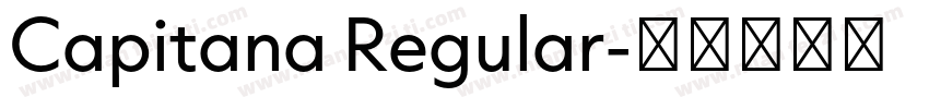Capitana Regular字体转换